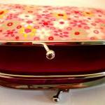 Pink coin purse with 2 comp..